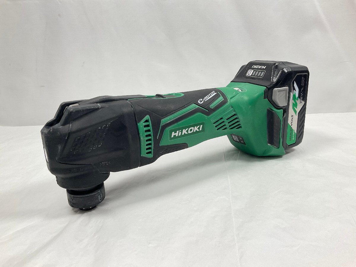 ★HIKOKI ハイコーキ コードレスマルチツール CV18DBL バッテリー付 中古 １円スタート★