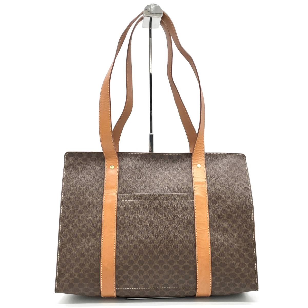 セリーヌ CELINE 1円 マカダム柄 ブラウン 極 トリオンフ 美品 