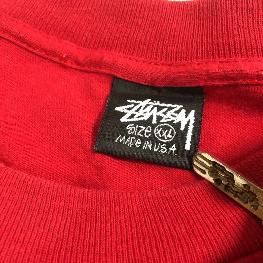stussy 80s黒タグUSA 80s 黒タグ” old stussy プリント Tシャツ USA製 L 【公式通販】