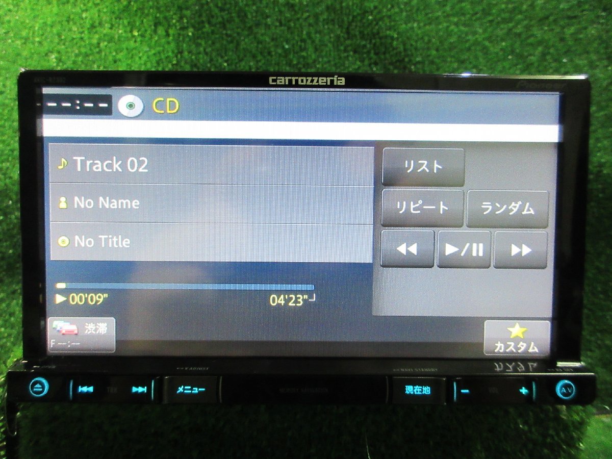 カロッツェリア 楽ナビ AVIC-RZ302 CD/DVD/iPod再生確認済み 地図データ 2018年版　※ 画像参照　　2022.8.20.Y.17-A31
