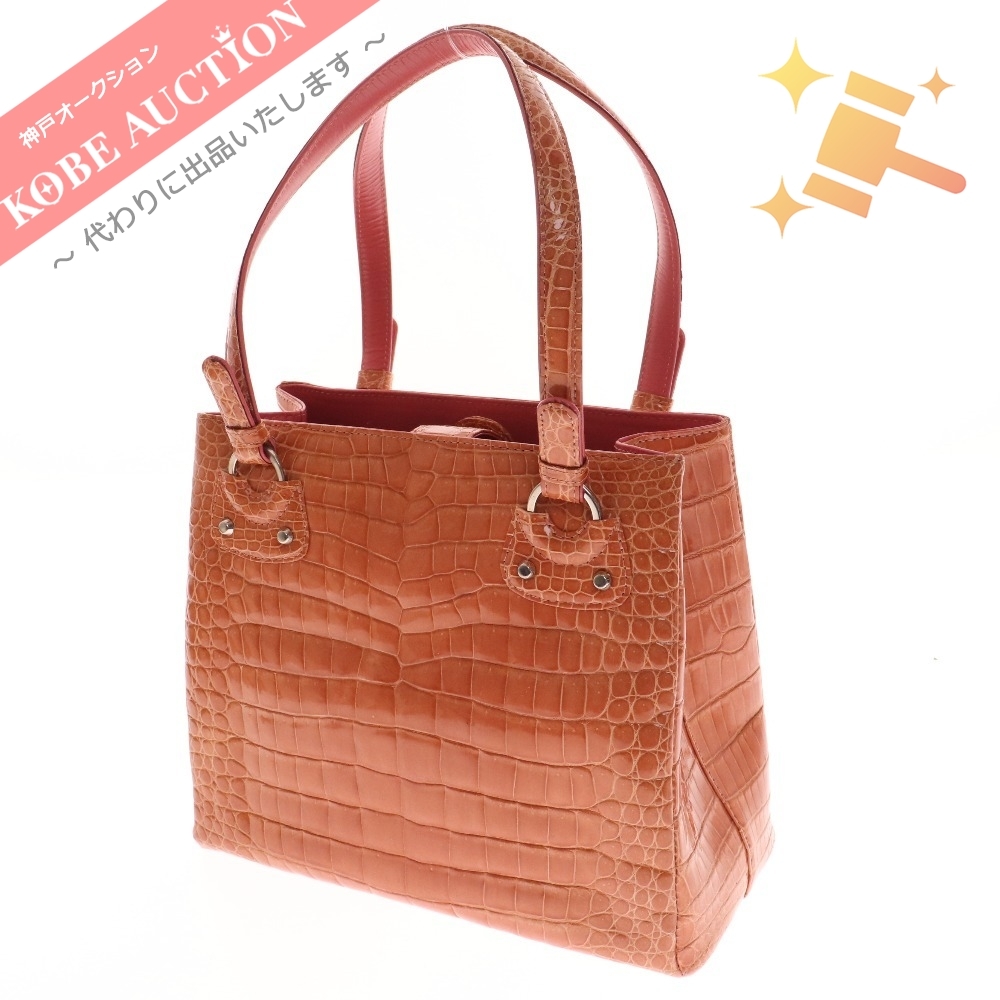 芝翫香〉クロコダイル 2Way バッグ日本製⁄レッド｜近鉄百貨店 芝翫香 