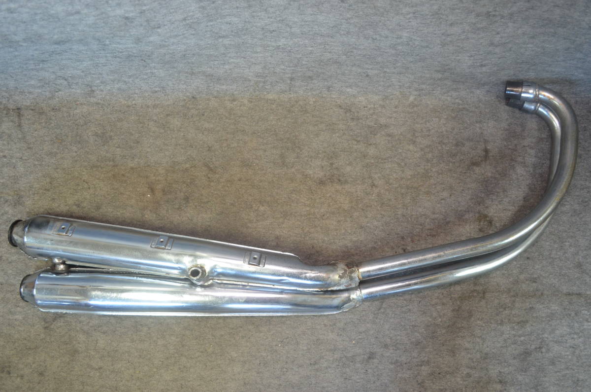 純正無番マフラー付き ホンダ OUT MUFFLER SOUND 無番マフラー｜バイク 【Y22-0005】HONDA　CB750K用　無番マフラー（詳細不明）　ジャンク品/CB750Kマフラー/CB750K0無番マフラー/CB750K純正マフラー