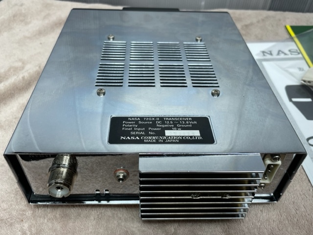 超美品/CB無線/斜め文字/NASA72GX-Ⅱ/シャーシも上下カバーフルメッキ