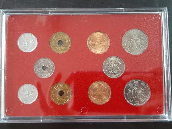 ISS104 昭和64年最後の貨幣 平成元年最初の貨幣 1989 昭和64年 貨幣