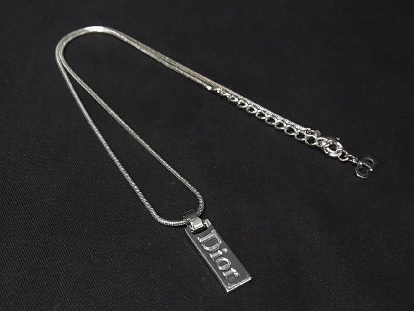 1円 □美品□ ChristianDior クリスチャンディオール ロゴプレート