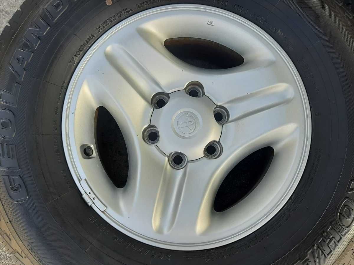 バリ山 トヨタ 90 ランクル プラド 純正 16インチ 7J +15 PCD139.7 6H