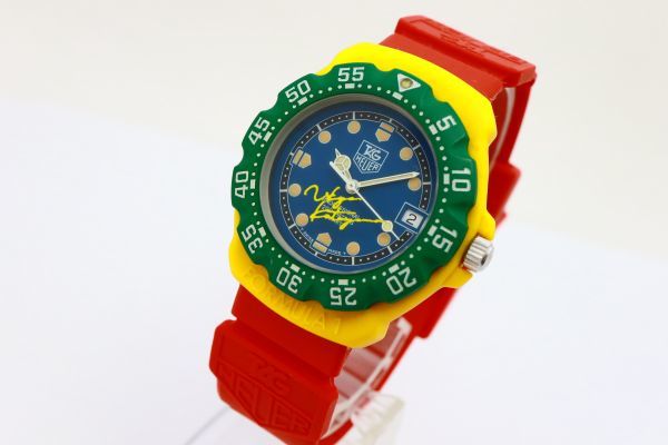 1円 TAG HEUER タグホイヤー 382.513/K QZ ジャンク品 片山右京F1グランプリ記念 KN08121T（CC 59）