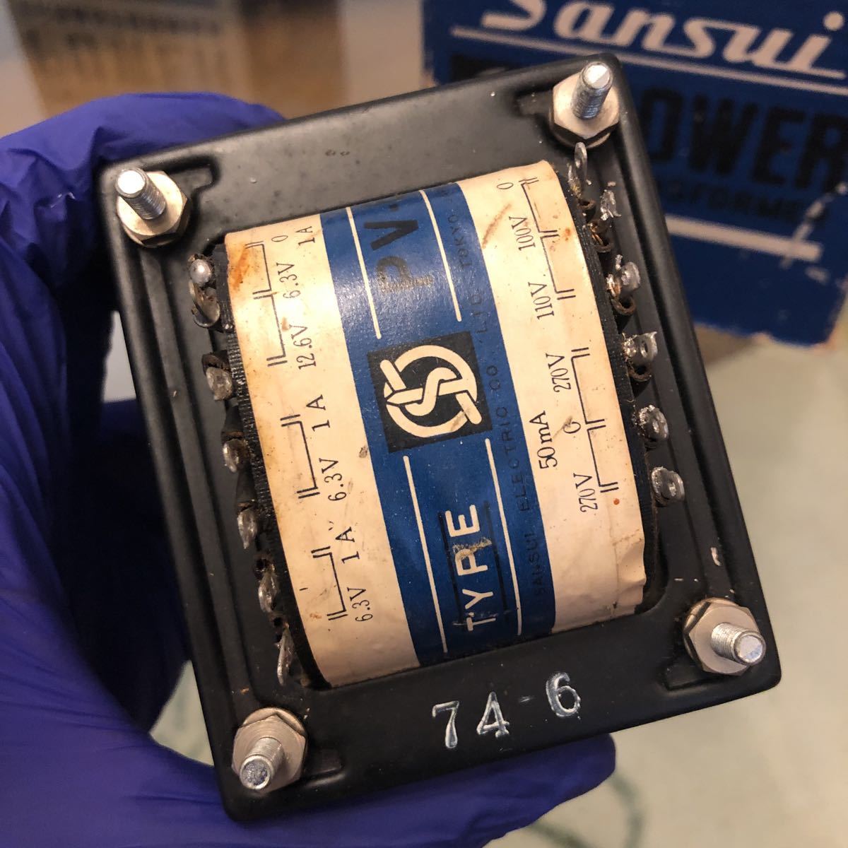◇ サンスイ Yahoo!オークション 電源トランス PV-65 中古動作品