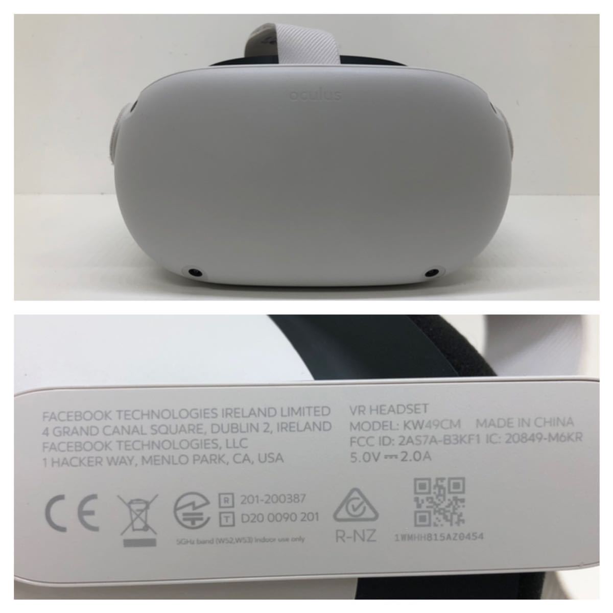 Oculus QUEST2 オキュラスクエスト2 KW49CM 64GB ワイヤレスVRヘッド