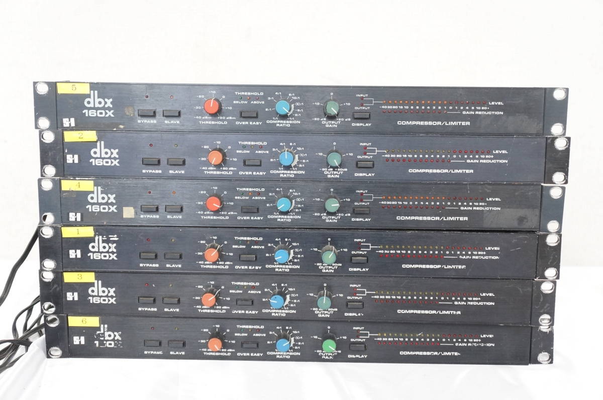 dbx 160x コンプレッサー リミッター dbx 160X COMPRESSOR LIMITER コンプレッサー リミッター 6点 まとめて