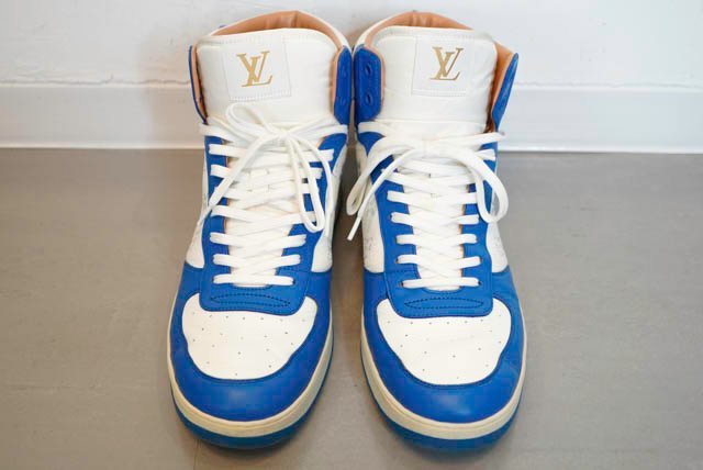中古】LOUIS VUITTON リヴォリ ライン ハイカット スニーカー レザー 