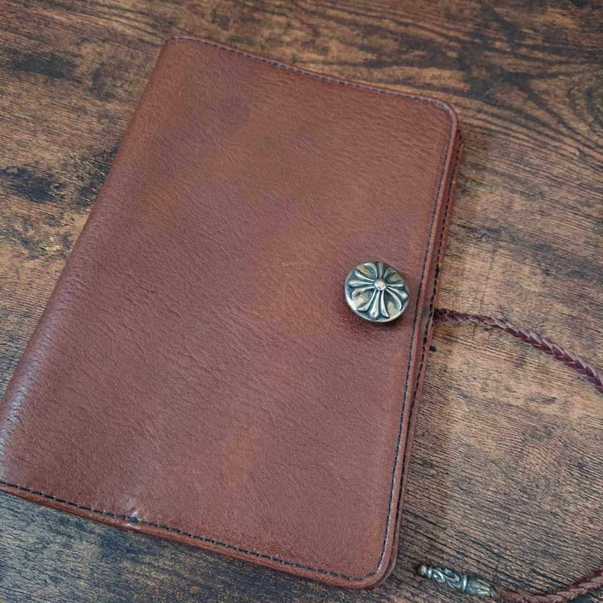 CHROME HEARTS クロムハーツ 手帳 ブックカバー クロスボール