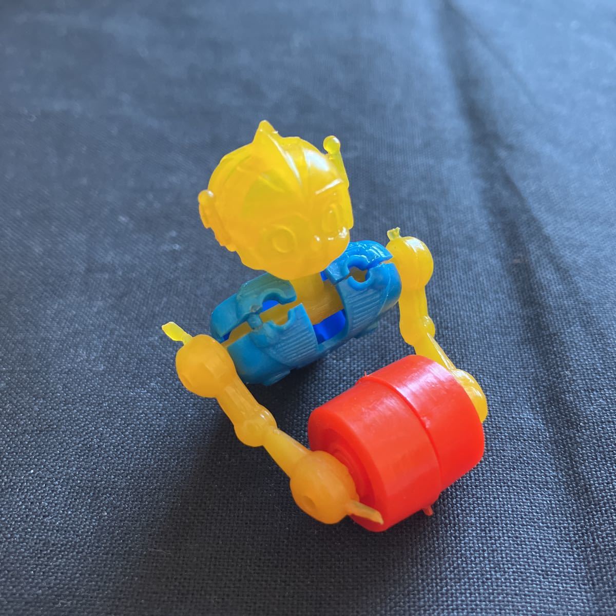 希少 当時物 80年代 グリコ へんしんロボ パピーくん 上半身 おまけ 食玩 プラスチック製 約3.5㎝ ロッテ ジョイントロボ 森永 スポロガム