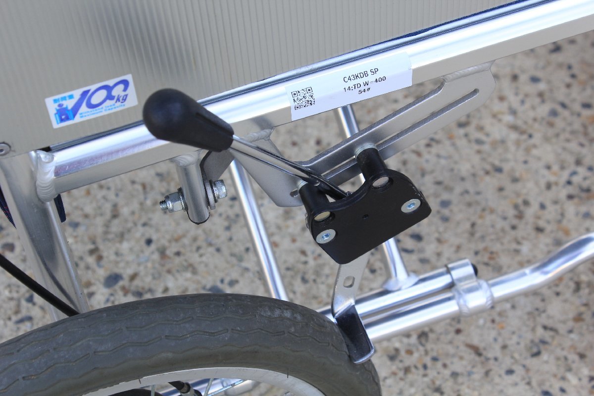 Miki 新品 ミキ □ 介助式車椅子 青チェック9.2kg C43KDB-SP MIKI 介助式