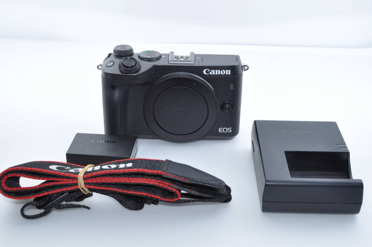 Canon ミラーレス一眼カメラ EOS M6 ボディー(ブラック) EOSM6BK-BODY 