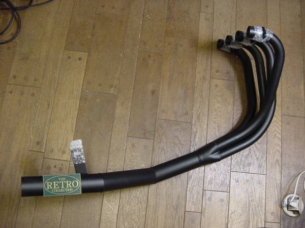 z》レトロマフラー ショート管 機械曲げタイプ 黒 XJ400D