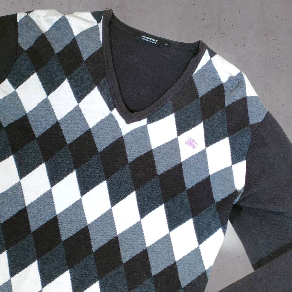 ☆大人気☆羊毛混☆BURBERRY BLACK LABEL ニット セーター サイズ2(M 