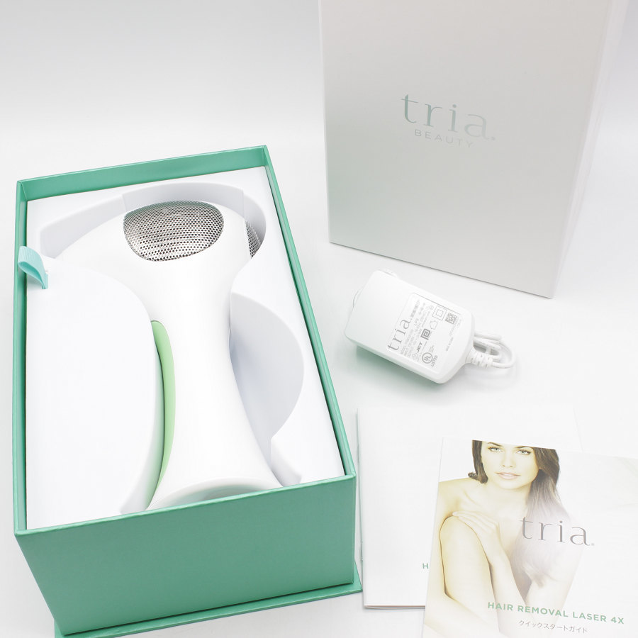 美品】tria ちっさ トリア 4X パーソナルレーザー脱毛器 グリーン