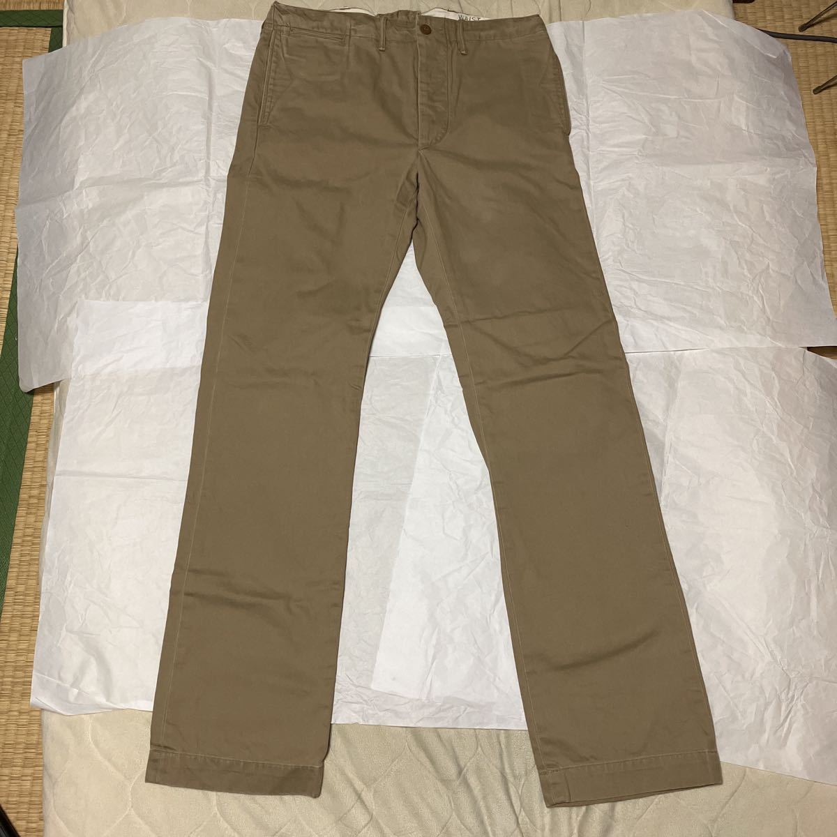 【得価，新作登場】 RRL オフィサーズ フィールド チノパンツ w32L34 カーキ(ボトムス)｜売買されたオークション情報、yahooの商品情報をアーカイブ公開 - オークファン 男性用