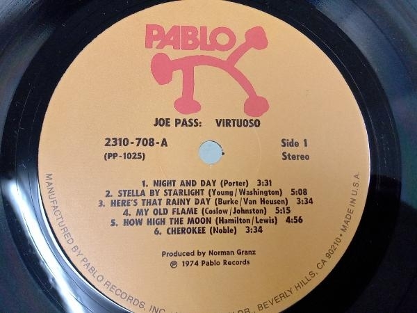 ⁄ Virtuoso - Joe Pass Guitar Records ジョー・パス Yahoo