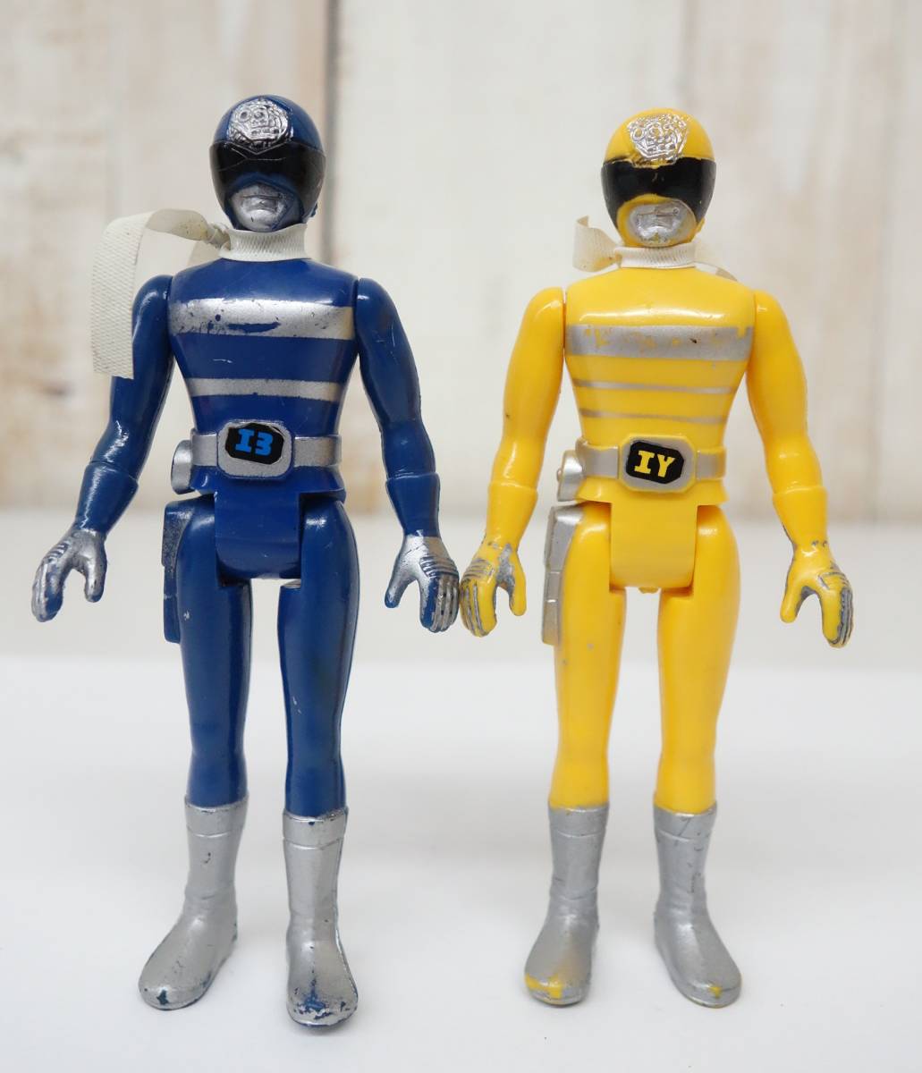 ⚠️当時物 ワールドヒーロー 電磁戦隊デンジマン デンジブルー ポピー
