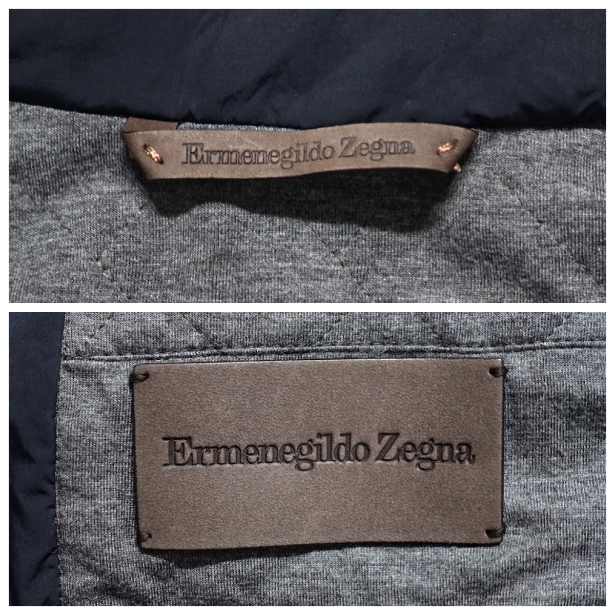 現行革タグ 定価35万 美品 Ermenegildo Zegna ゼニア カーフスキン 