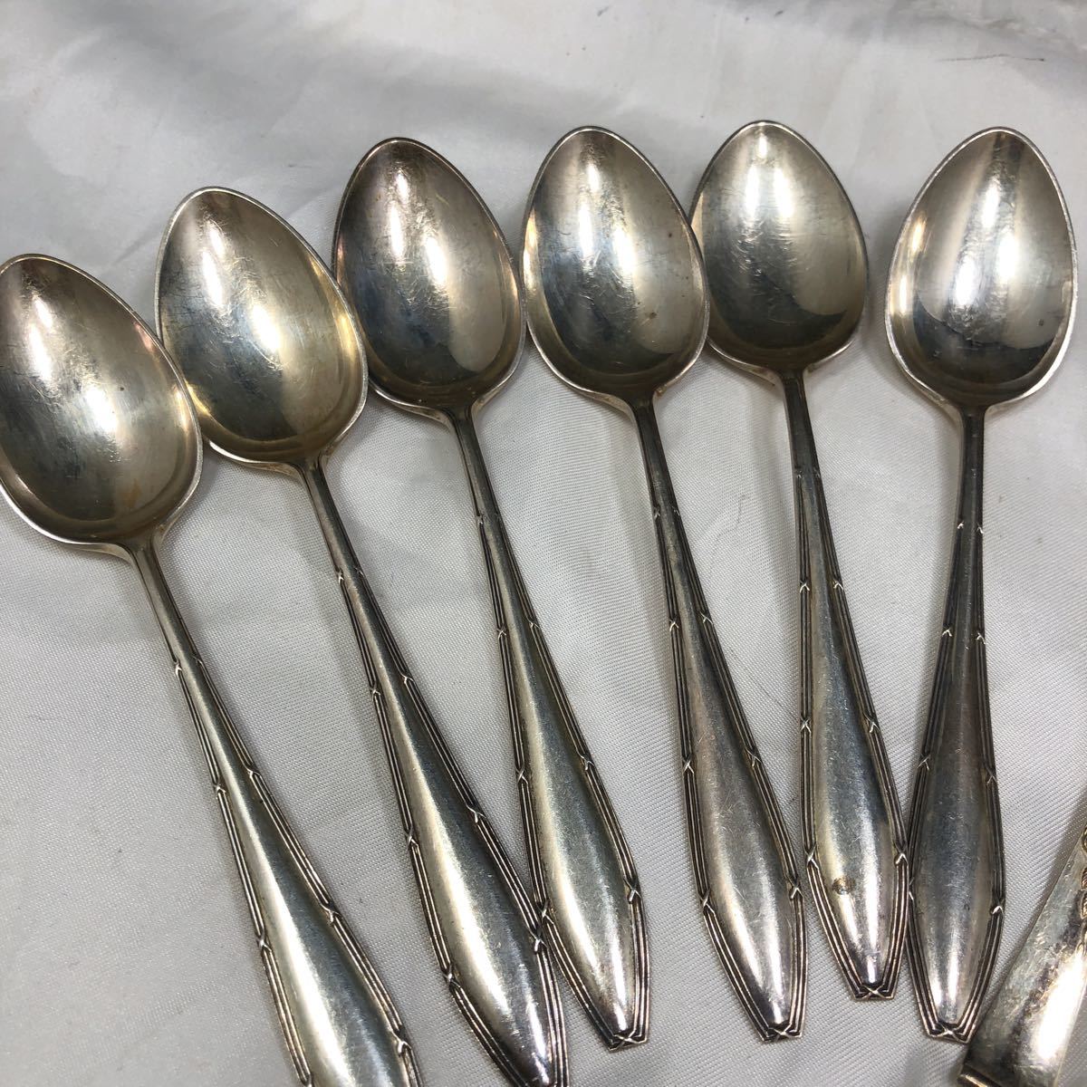 徳力本店 銀製 カトラリー デザートスプーン・フォーク2点セット