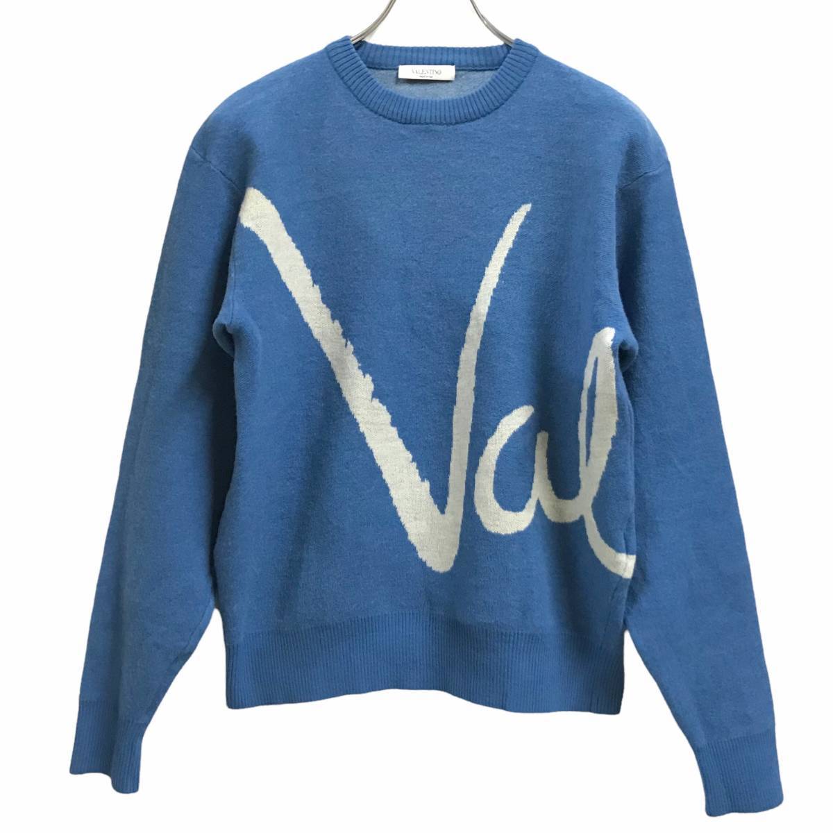  VALENTINO ヴァレンティノ 長袖 Valentino ロゴ ニット セーター ブルー 店舗受取可(男性用)｜売買されたオークション情報、yahooの商品情報をアーカイブ公開 - オークファン 男性用