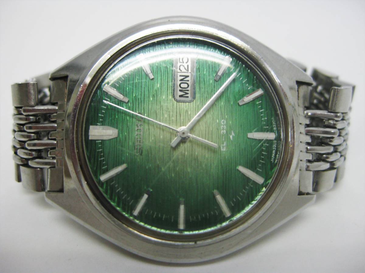 3303-8070 EL-330 - Seiko – 電磁式 グリーンバンブーダイヤル 