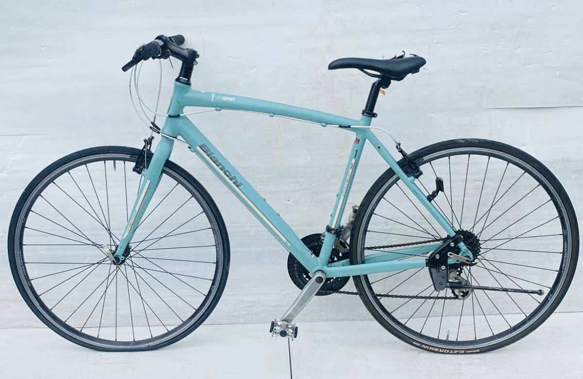 Bianchi C sport 1/クロスバイク 3x8/チェレステ/SHIMANO シマノ Acera 