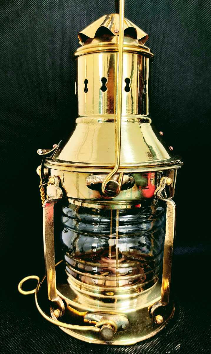 真鍮】BRASS ネルソンランプ アンカーランプ オイルランプ ランタン