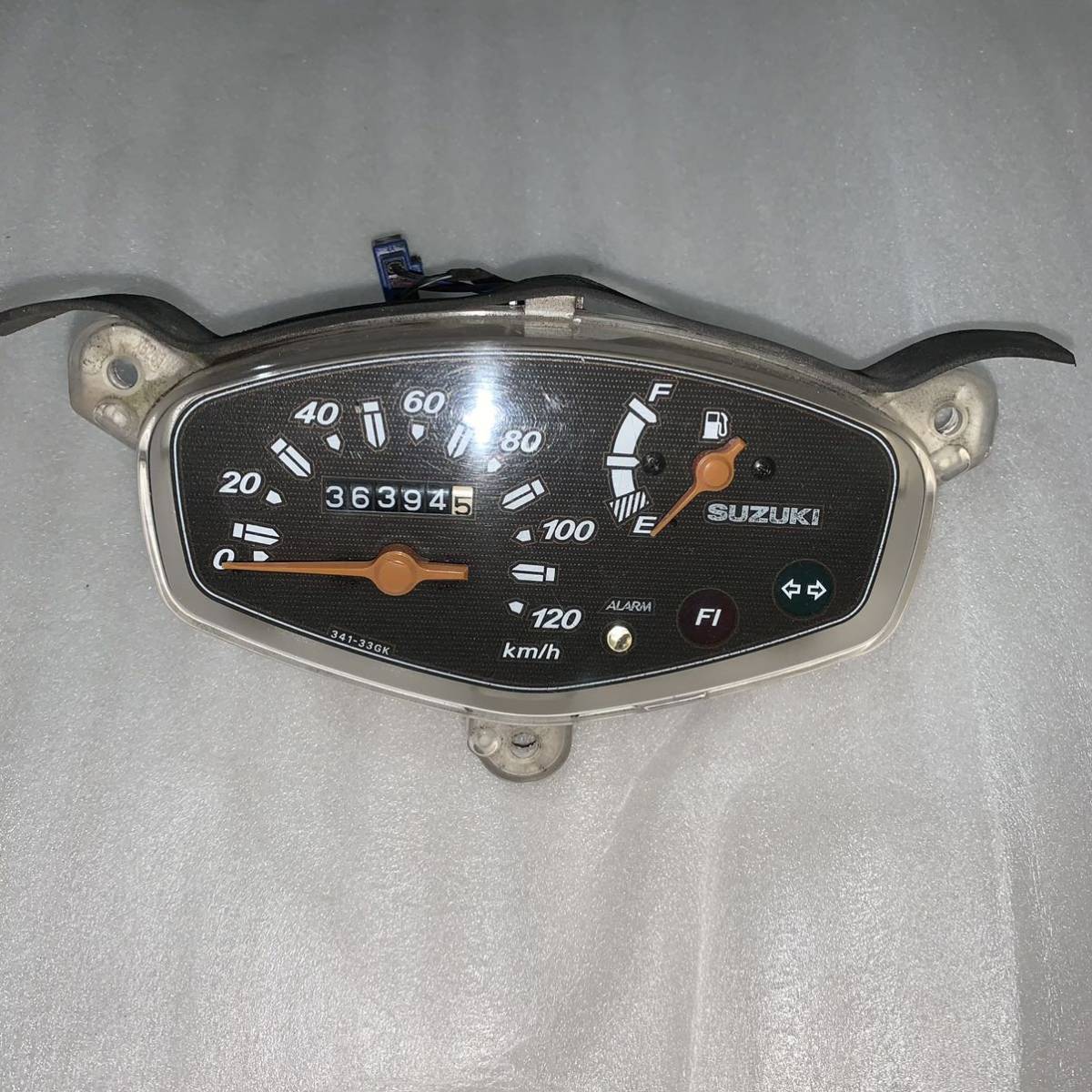スズキ アドレスV125 アドレスV125G k9 純正メーター 中古 スピード