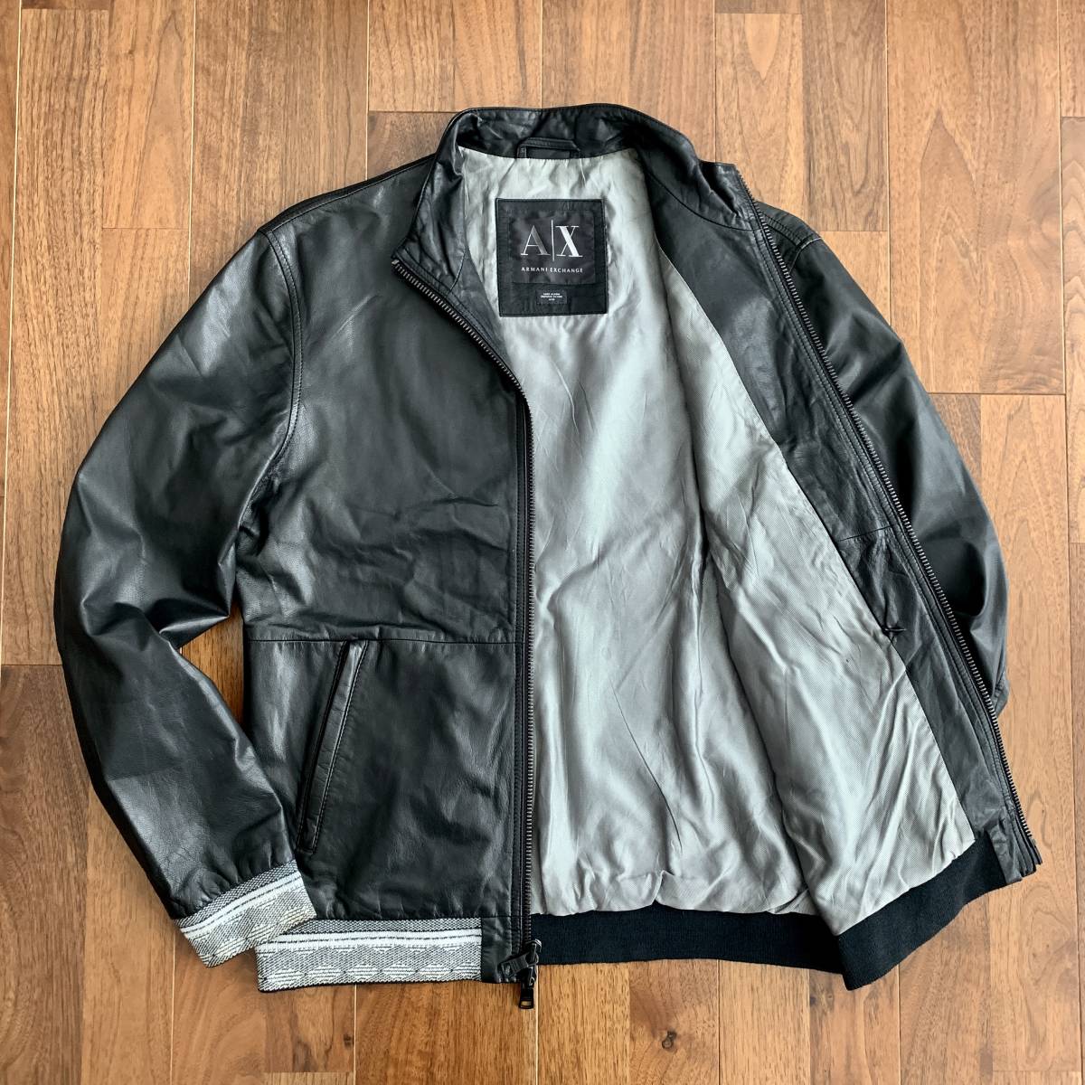 D07『アルマーニエクスチェンジ ARMANI EXCHANGE』高級山羊革 ゴート 