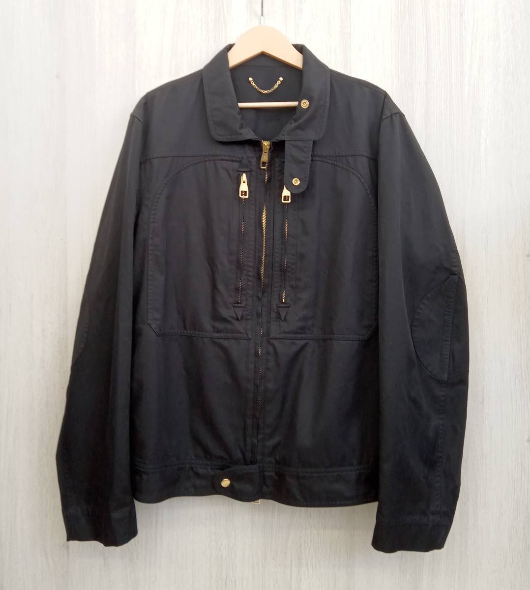 LOUIS VUITTON ジップアップブルゾン RM071M ブラック 46 LOUIS VUITTON ルイ ヴィトン ジップアップブルゾン RM071M ブラック