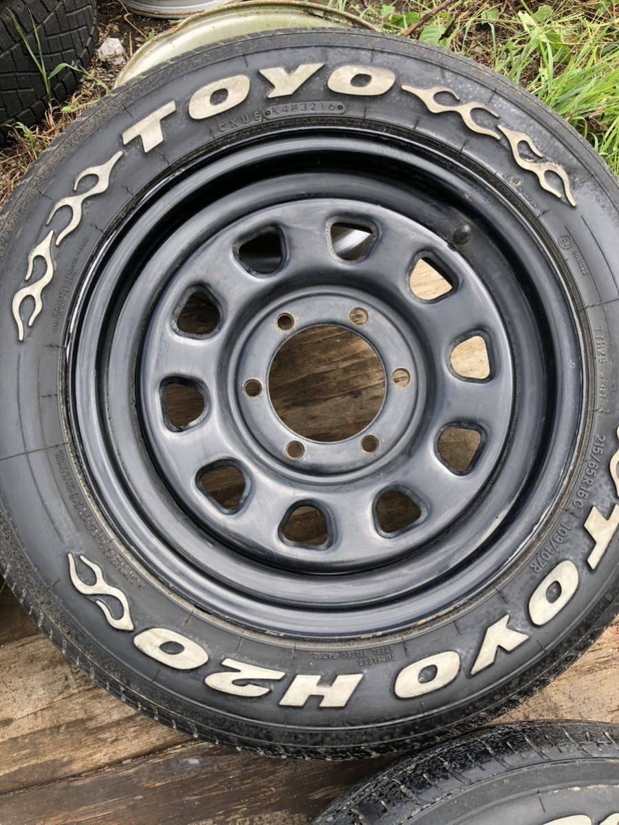 ホワイトレターtoyo h20 109/107r 215/65r16 16年製 16インチ6h/pcd139 