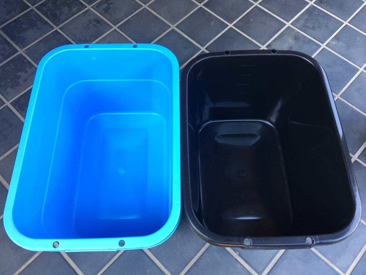 メダカ飼育容器 35㍑ 黒 5個 オーバーフロー加工済 送料無料 金魚飼育