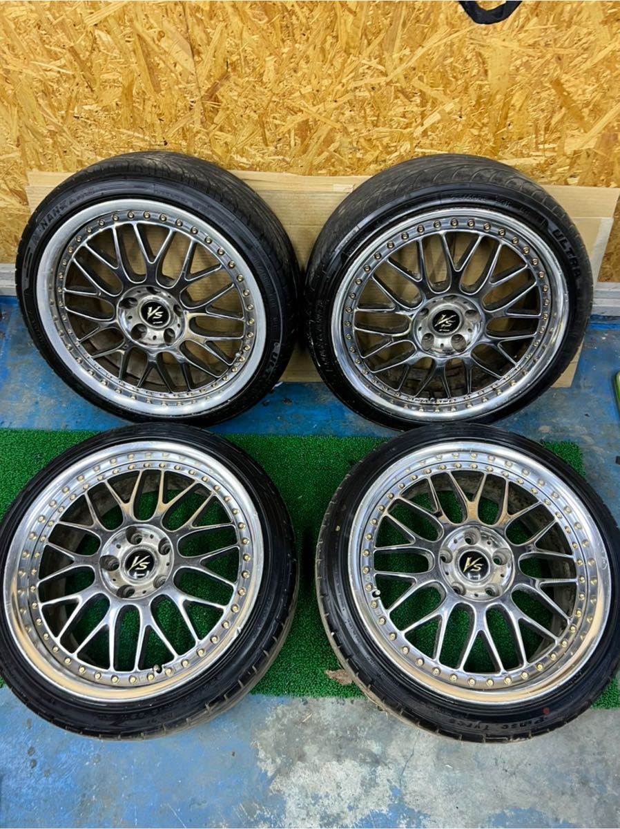 ゴールドボルト メッキ WORK ワーク VS-XX ブイエス VSXX 18インチ 8J 