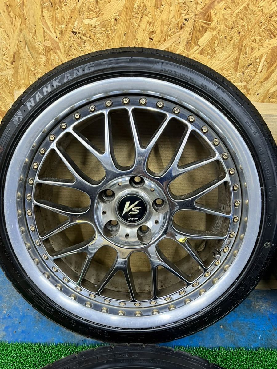 ゴールドボルト メッキ WORK ワーク VS-XX ブイエス VSXX 18インチ 8J 