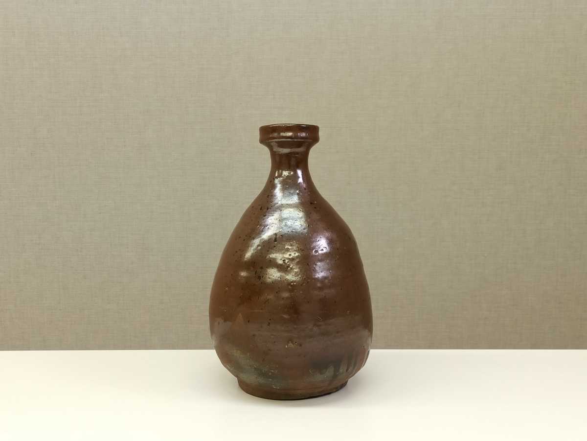 古唐津 柿釉徳利 錆釉 備前唐津 桃山時代(酒器)｜売買された 