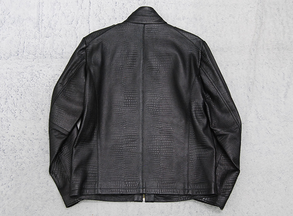定価18万 美品 ルーマニア製 ボリニ ミラノ BOLINI MILANO 羊革 クロコ 