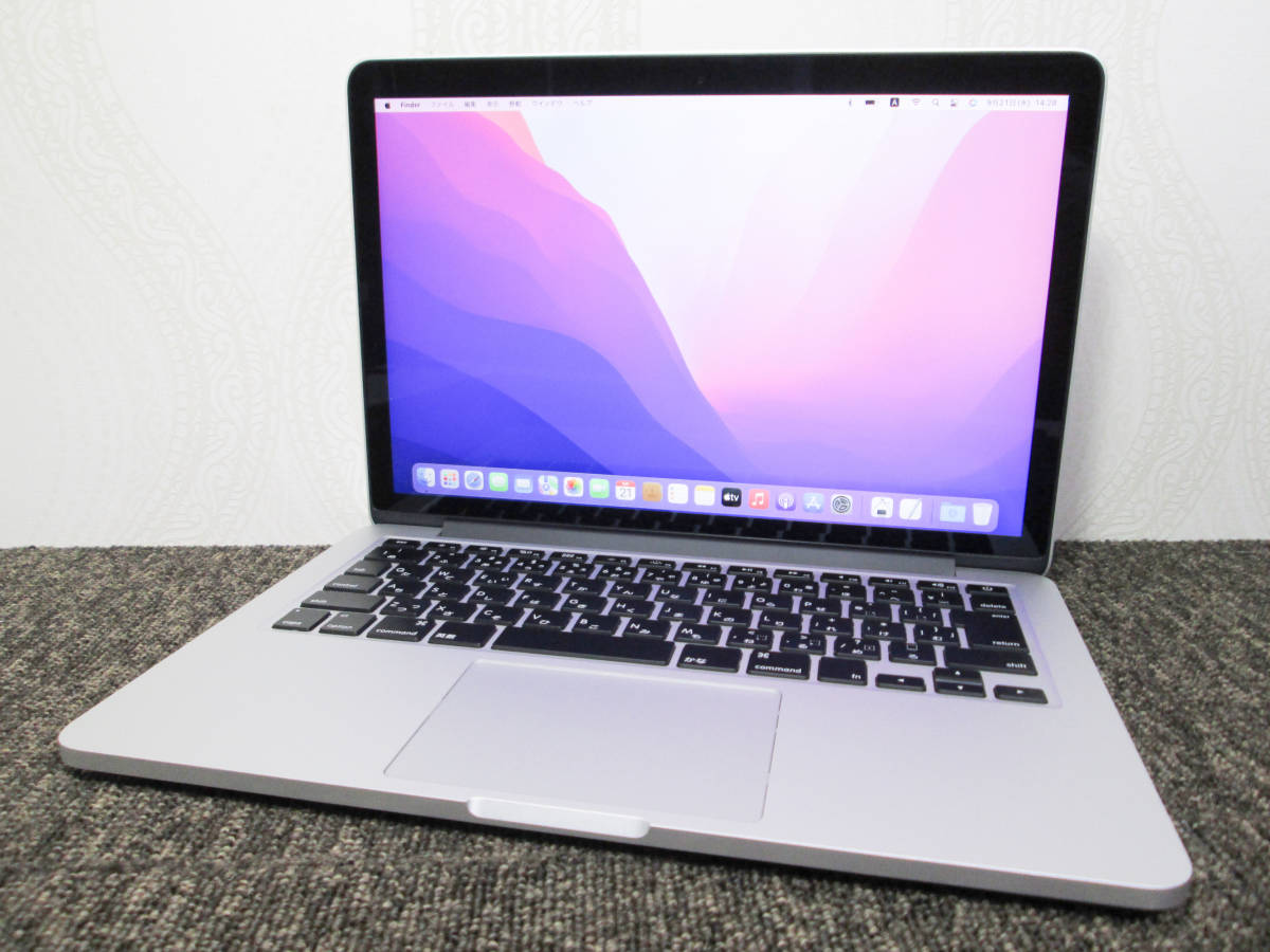 MacBook Pro Retina 13inch Early2015 MF841J/A Core i5 2.9GHz/8GB/512GB/新品バッテリー