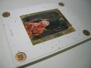 智内兄助「御供(藏より)」リトグラフ 版画 額装 専用紙箱 OK7174 智内兄