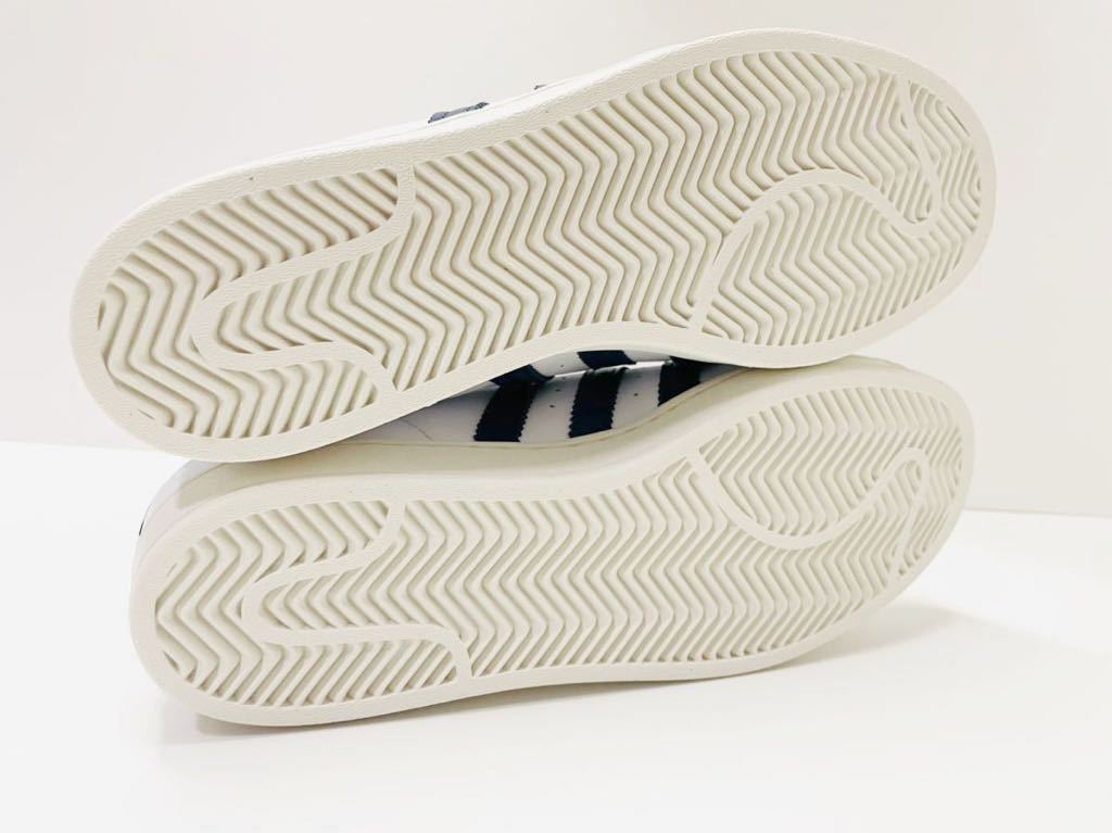 デッド!! 希少 新品 adidas SST MULE SUPERSTAR MULE スーパースター ミュール クロッグ サンダル ネイビー 白 × 紺 天然革 us 9 / 27 ㎝ SST Adifom ミュール 新品 希少 muleの通販