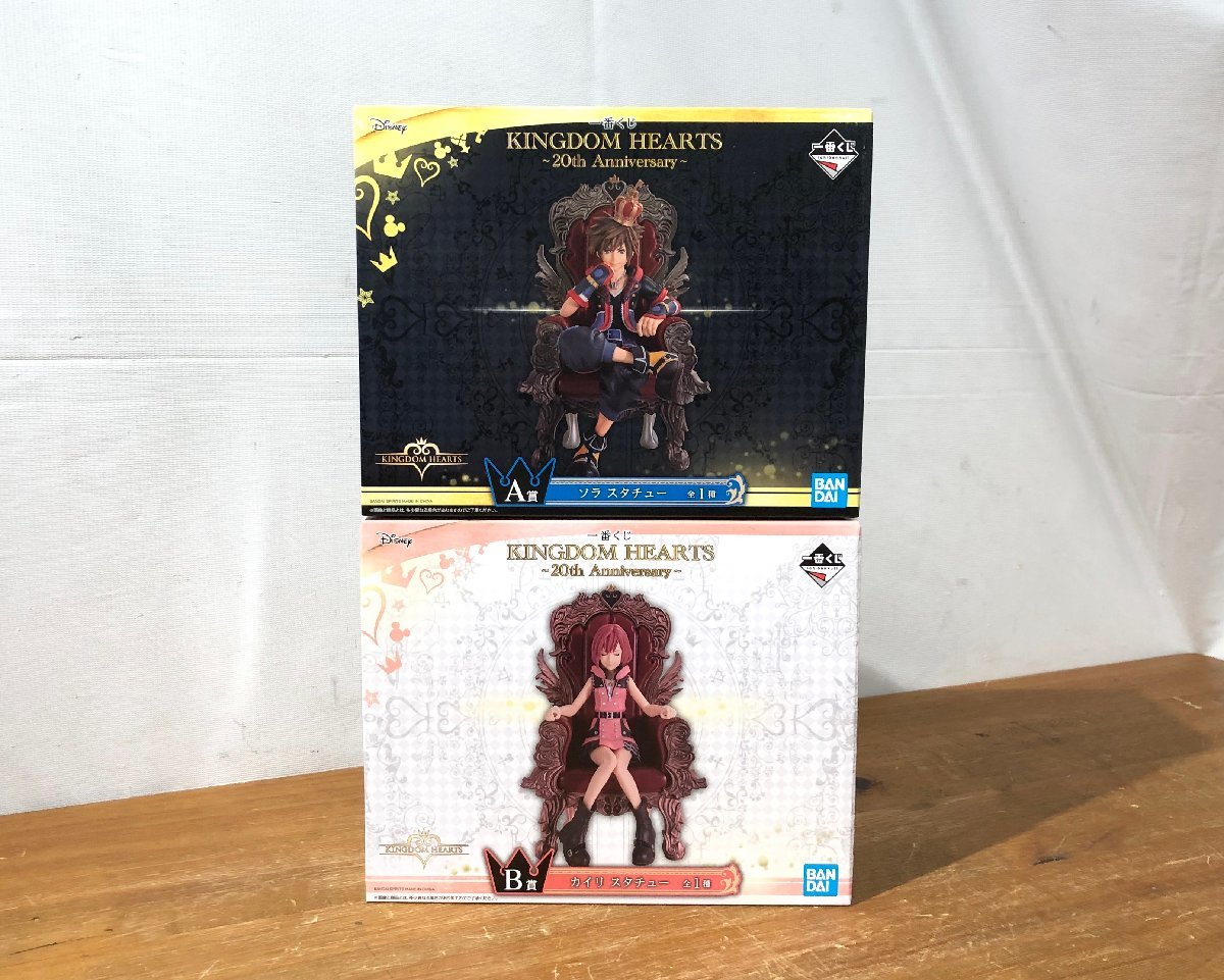 1円～ 未開封 一番くじ キングダムハーツ～20th Anniversary～ A賞 ソラ B賞 カイリ スタチュー フィギュア [32-2z]☆良品☆