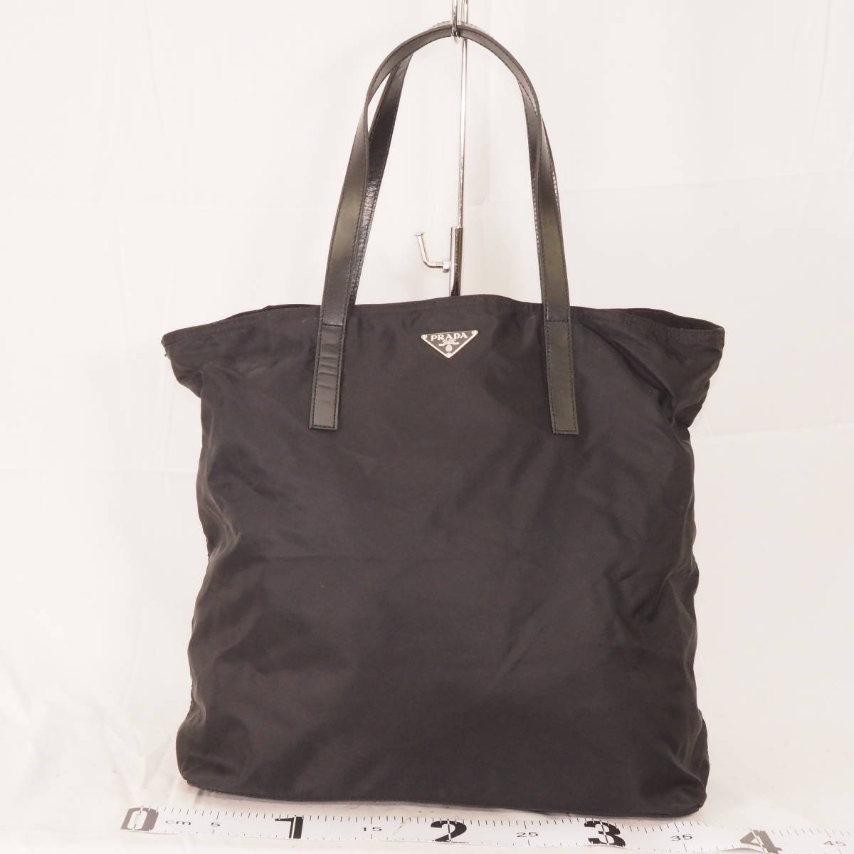格安，新品 プラダ ポコノ PRADA MILANO ナイロン ブラック トライアングルロゴ トートバッグ ショルダーバッグ[50]JJ2