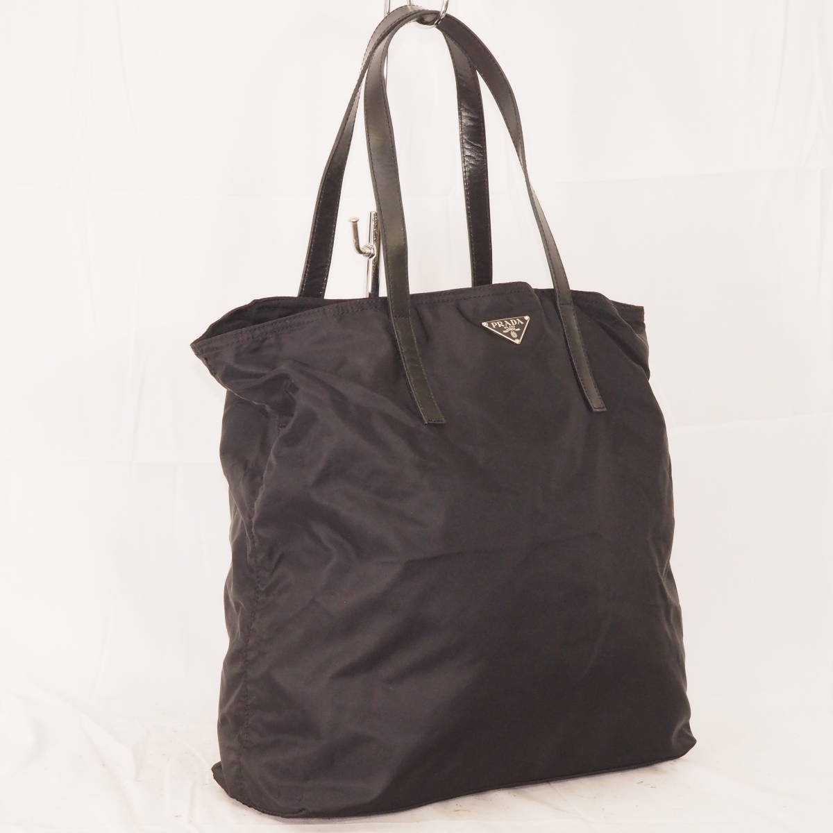 格安，新品 プラダ ポコノ PRADA MILANO ナイロン ブラック トライアングルロゴ トートバッグ ショルダーバッグ[50]JJ2