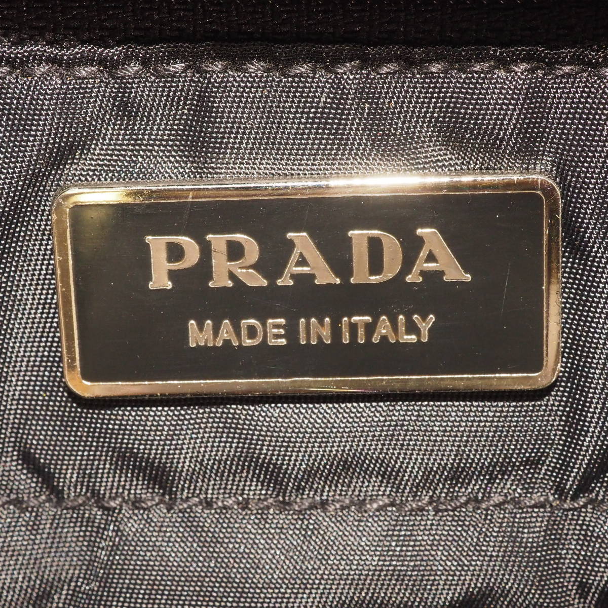 格安，新品 プラダ ポコノ PRADA MILANO ナイロン ブラック トライアングルロゴ トートバッグ ショルダーバッグ[50]JJ2