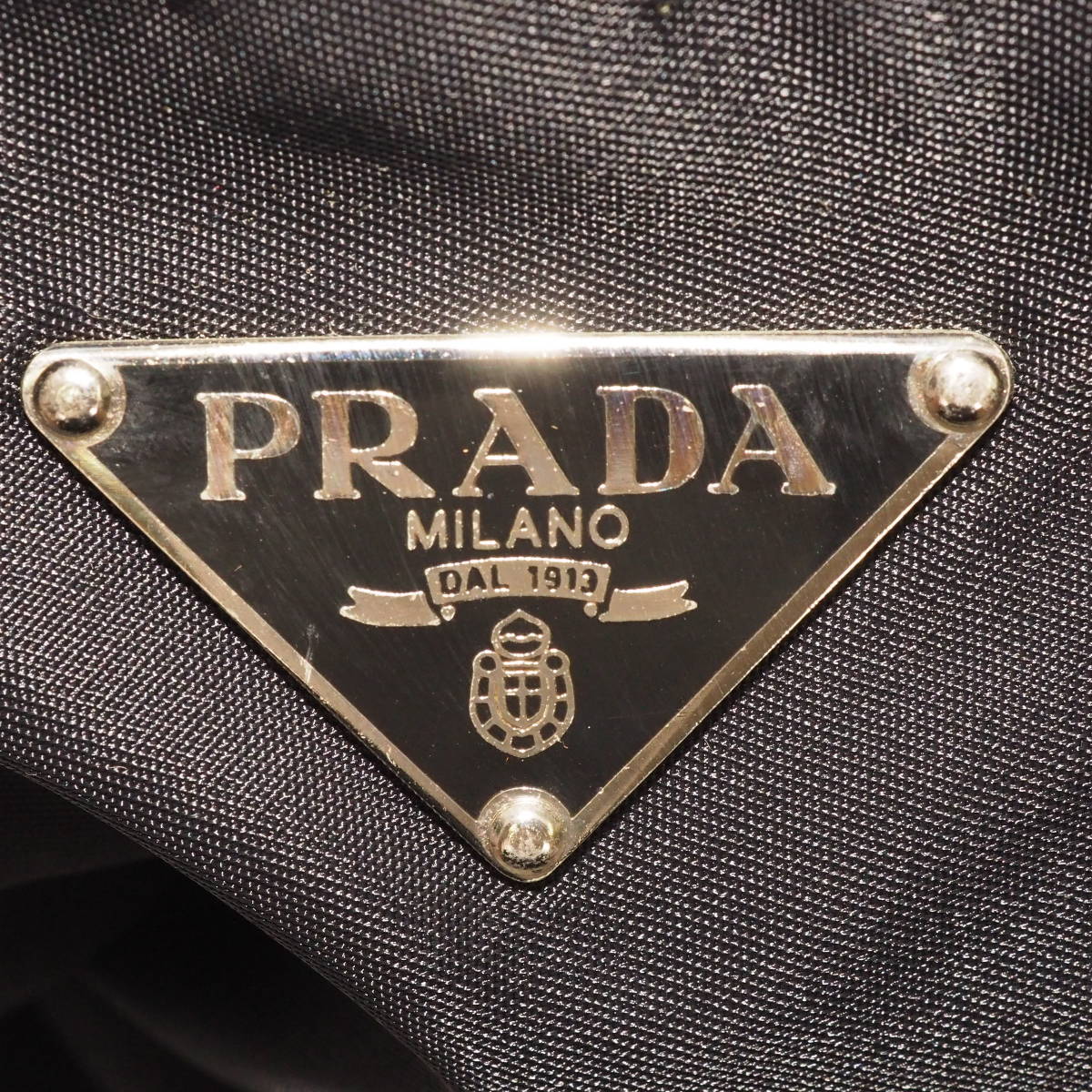 格安，新品 プラダ ポコノ PRADA MILANO ナイロン ブラック トライアングルロゴ トートバッグ ショルダーバッグ[50]JJ2