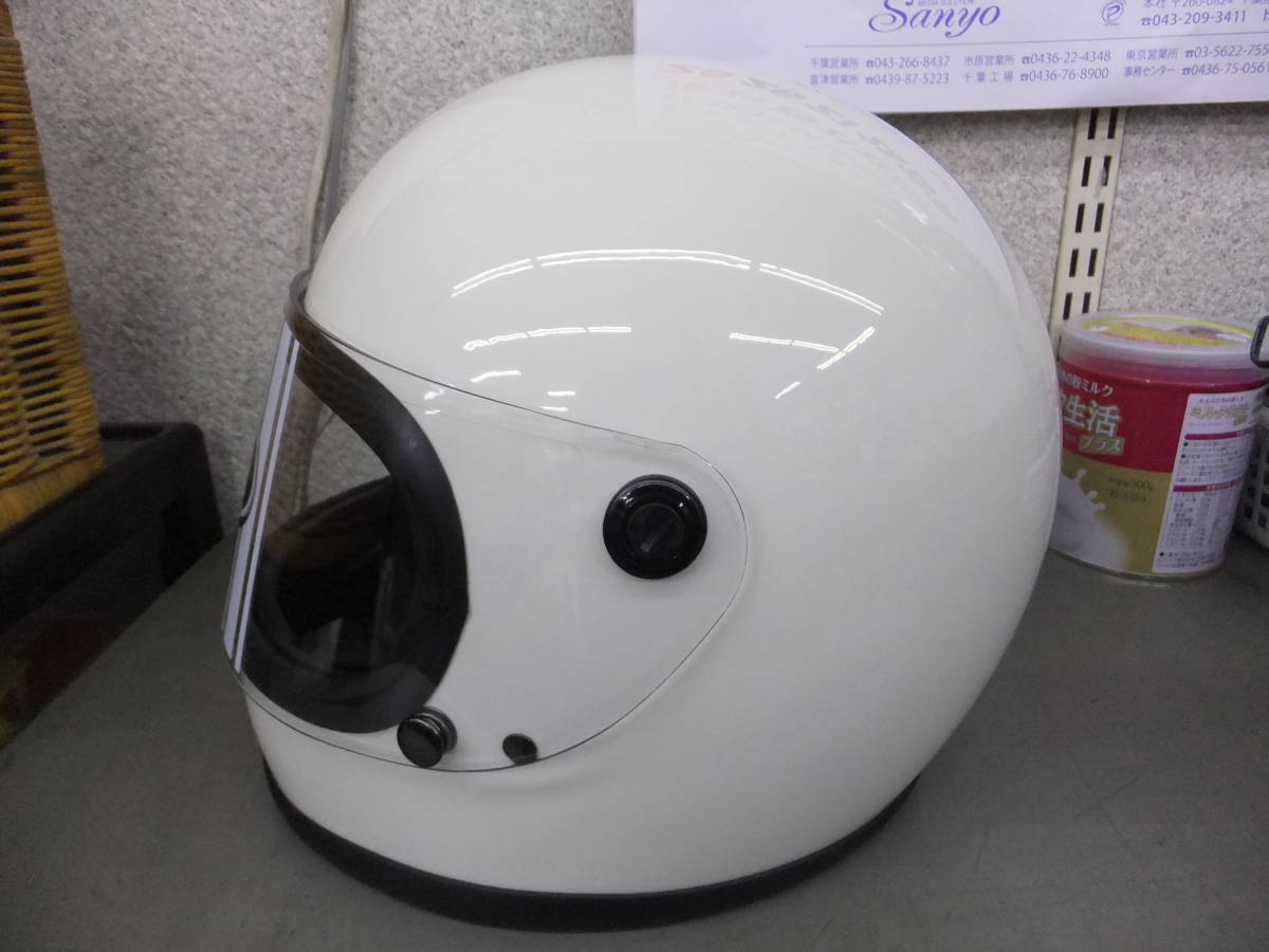 □美品□リード工業 バイクヘルメット フルフェイス RX-200R ホワイト 