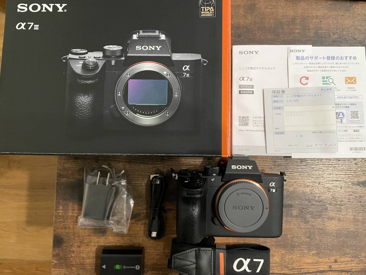 人気定番，お買い得】 SONY α7iii α7Ⅲ ILCE-7M3 ボディ 元箱・付属品 